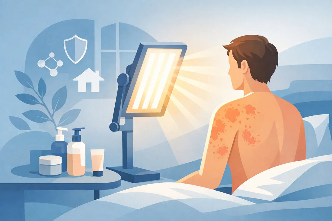 Thuisbehandeling psoriasis met lamp uitgelegd