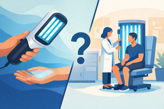 UVB handlamp of kliniekbehandeling?