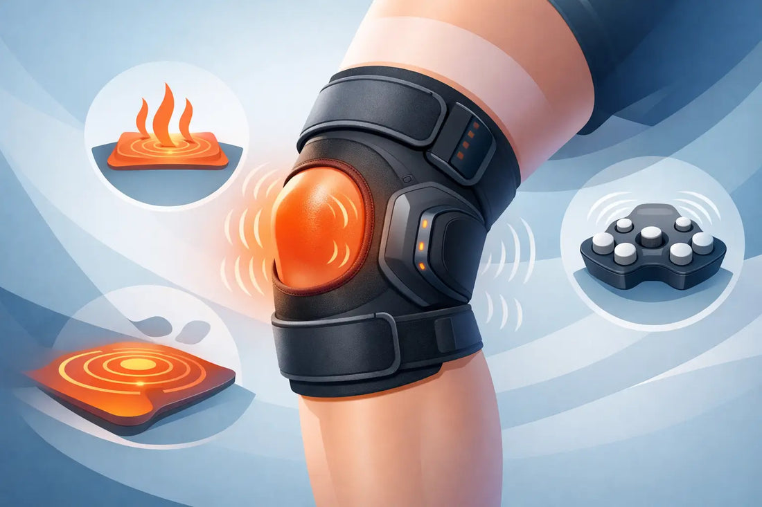 Kniebrace met warmte en massage kiezen