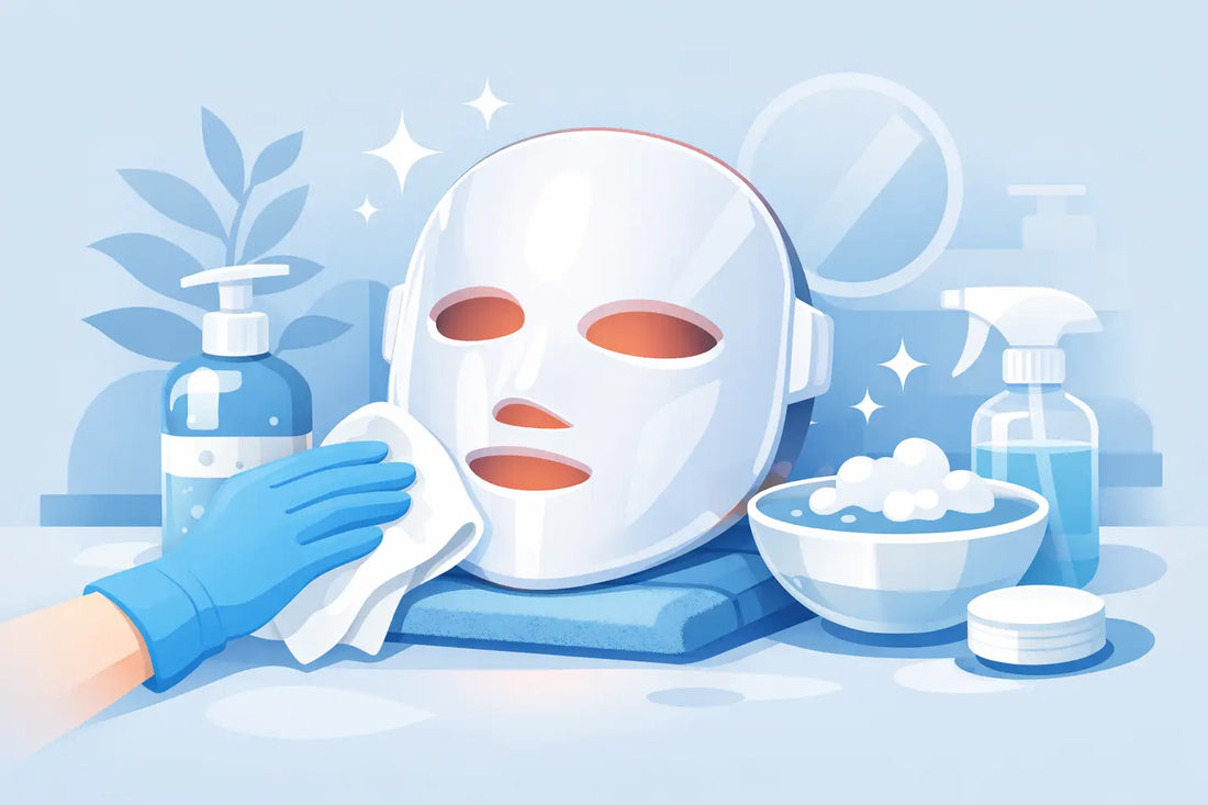 LED-masker correct reinigen thuis: zo werkt het