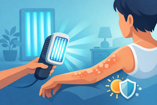 Hoe werkt UVB lamp psoriasis thuis?