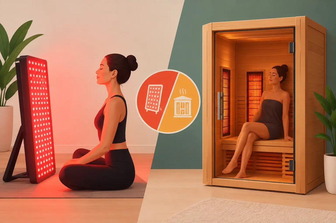 Roodlichtpaneel versus infraroodsauna vergelijken