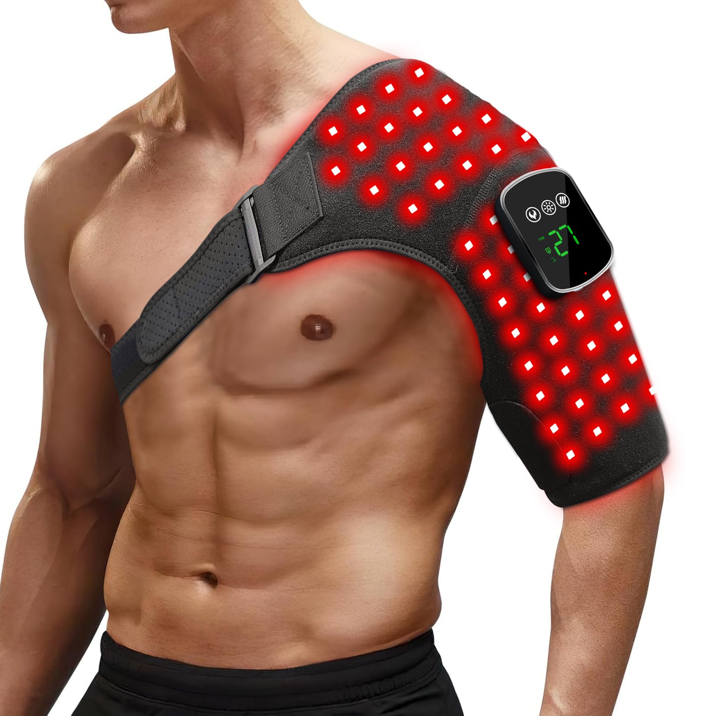 Red Light Therapy Schouder Pad met Accu – Vermindert Spierpijn & Stijfheid