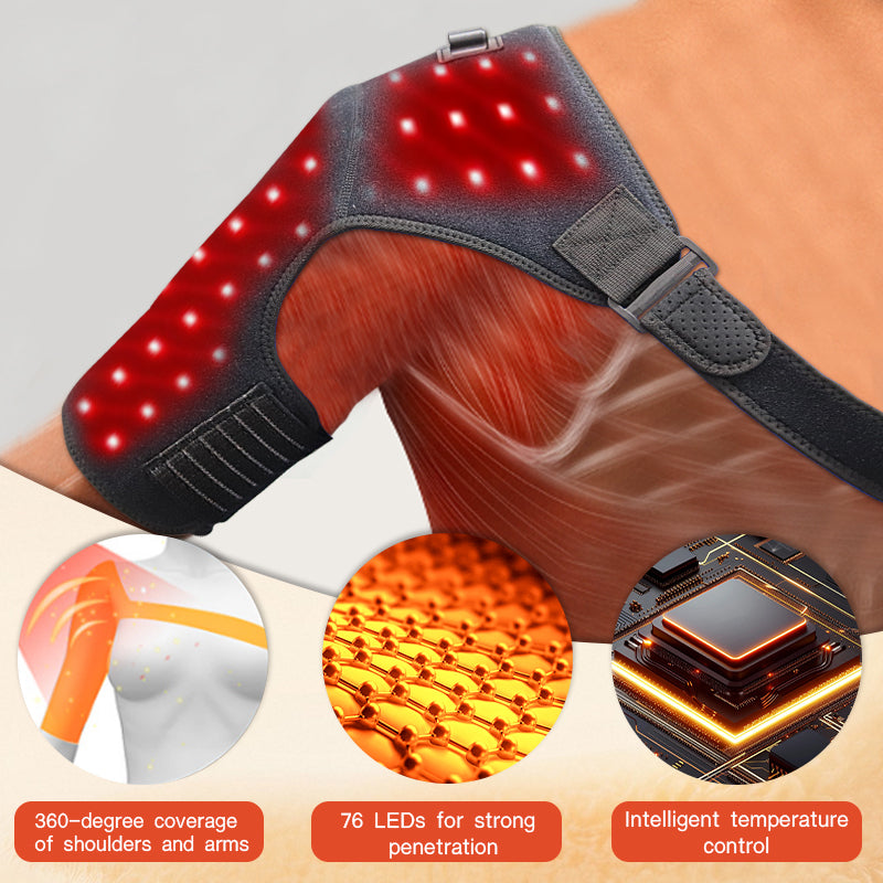Red Light Therapy Schouder Pad met Adapter – Vermindert Spierpijn & Stijfheid